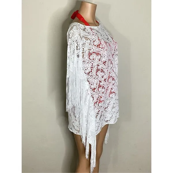 New Pilyq water lily fringe coverup. XS/S. Regularly $179 - Image 6