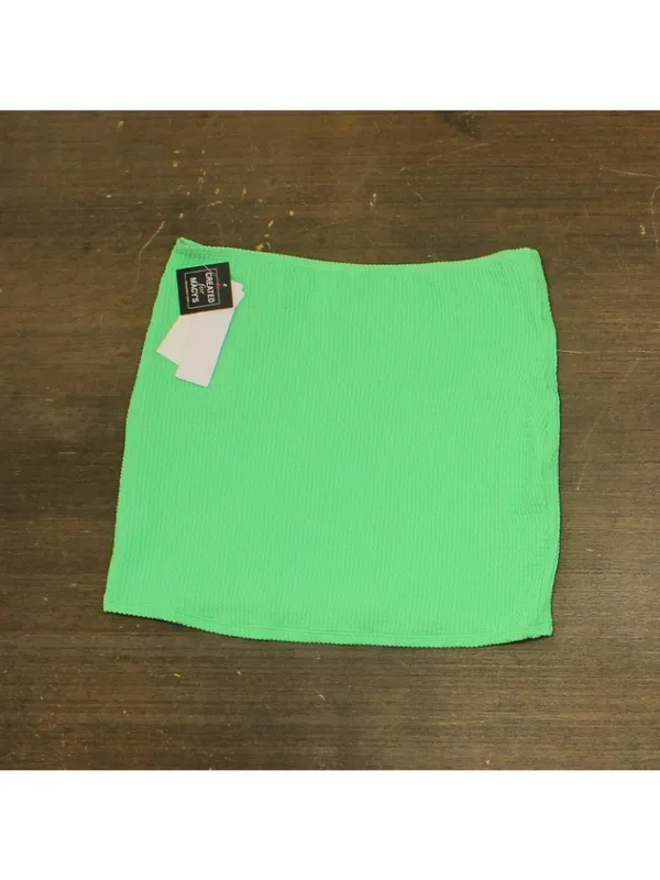 NWT Salt + Cove Juniors Rib Scrunch Cover-up Skirt SC251008MB Mint Tea Green S - Image 5