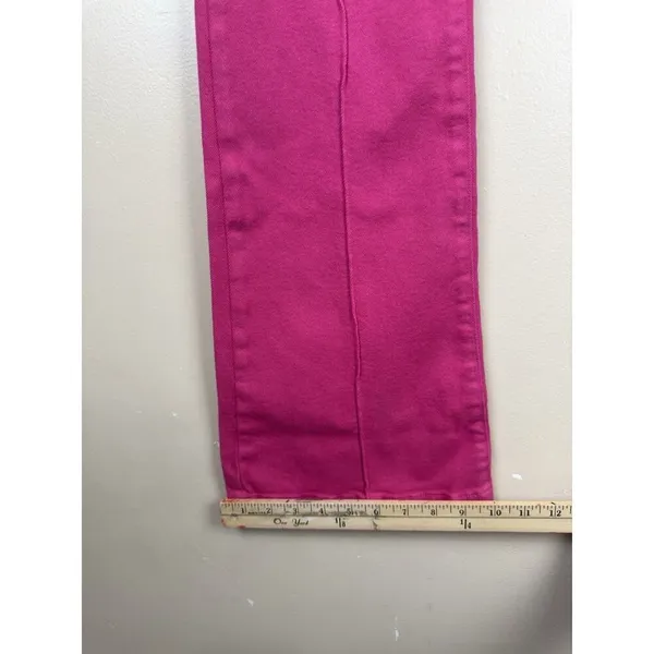 Revice Denim Venus Flares Star Butt High Rise Jeans Pink Fuchsia Size 26 Retro Y2K - Image 9