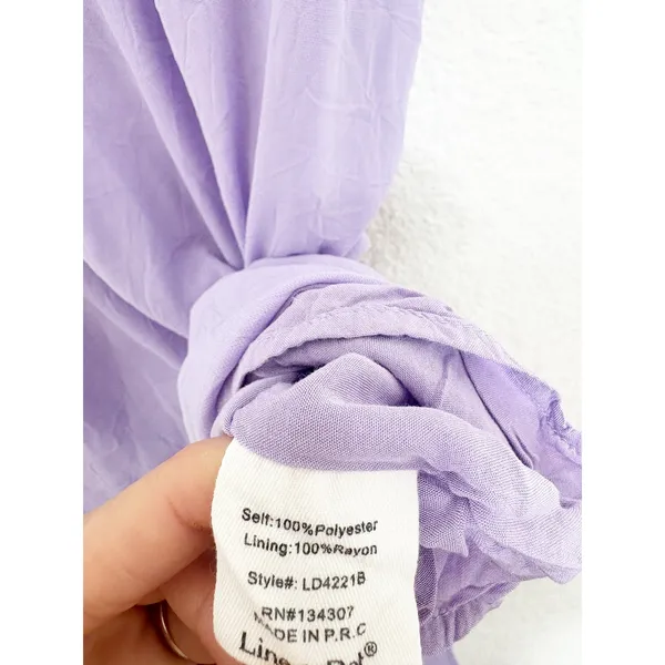 Anthropologie Line & Dot Mara Slip Maxi Dress Size Small Lavender Cocktail Chic - Image 7