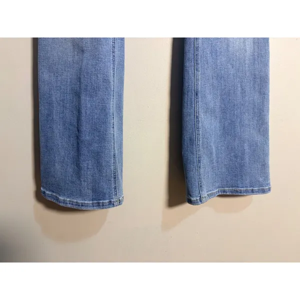 Artemis Vintage Flare Jeans 15/31 Light Wash Double Button High Rise Stretch‎ - Image 7