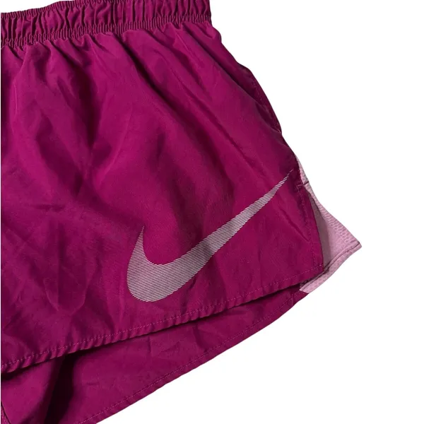 Nike Dri-FIT Fuchsia Burgundy Running Shorts L 3" Athleisure - Image 4