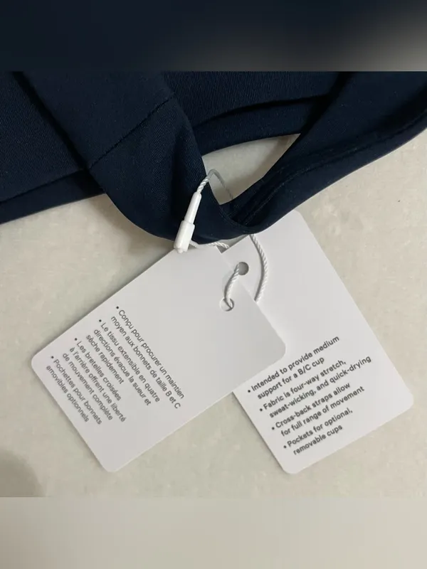 Lululemon athletica NWT Envital Bra Navy Cross-Back Sports Bra Size 10 B/C - Image 7