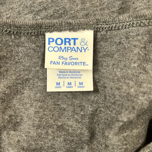 Port and Company Dark Gray Ball Mom Tank Top - Image 3