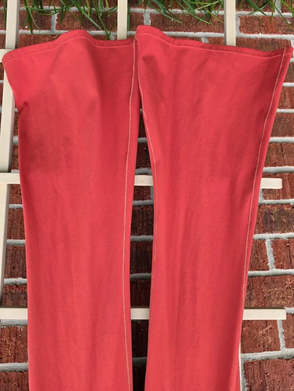 Rust Sculpt Flare Leggings Small - Image 3