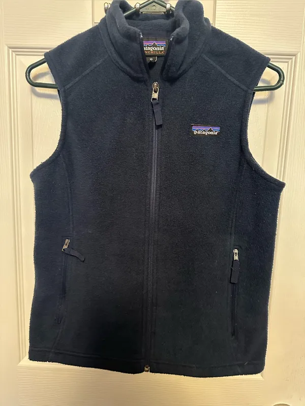 Patagonia Navy Blue Fleece Vest - Image 2