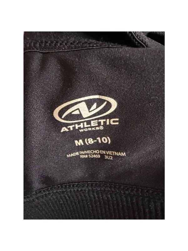Athletic Works Black Sports Bra M - Image 5