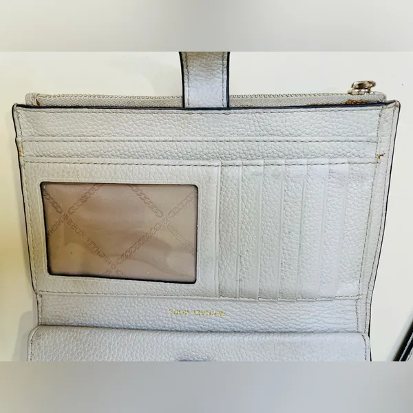 Michael‎ Kors Adele Double Zip Gold Tone Wristlet Wallet - Image 10