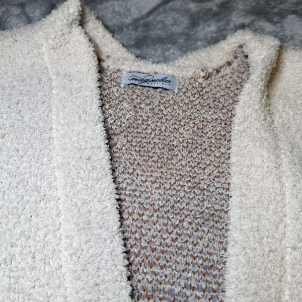 Magnolia Boutique Womens Size Small Cream Southwestern Open Front Cardigan Boho - Image 6