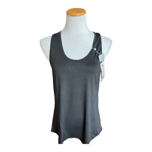 NWT Womens Ictive Black Racerback Fitness Running Dri Fit Tank Top - Sz M - Image 3