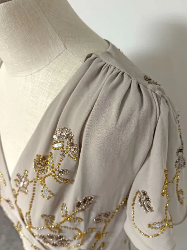 Altar'd State Beaded Wrap Mini Dress - Image 6