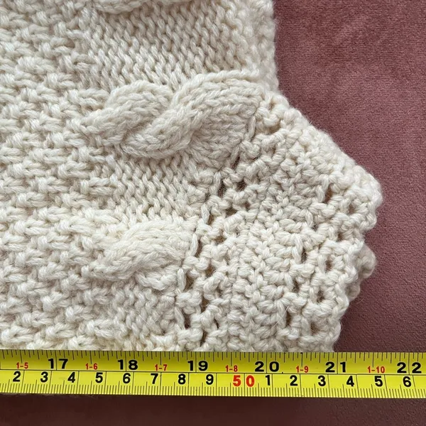 Vintage cream pullover sweater Tan - Image 2