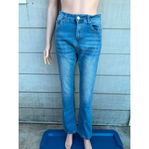 Women’s Wax Jean collection light blue high rise flare jeans size 7/28 - Image 2