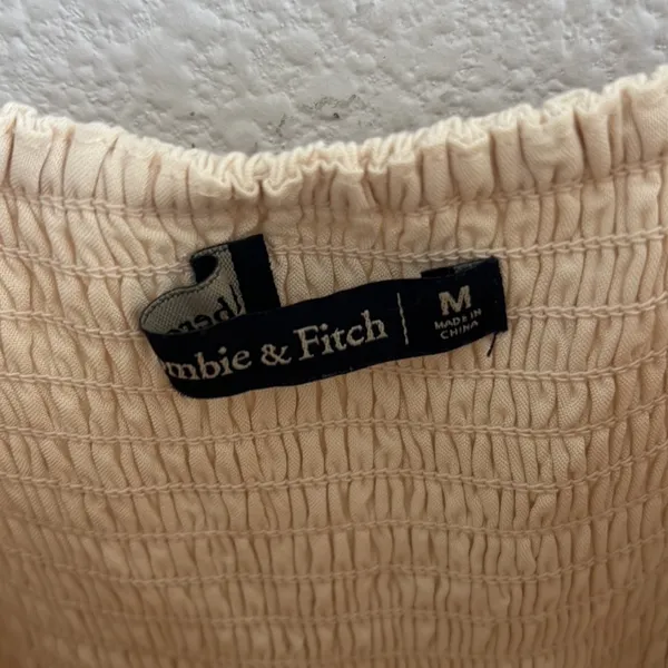 Abercrombie & Fitch Lace Cream Mini Dress Underwired Lined Medium - Image 5