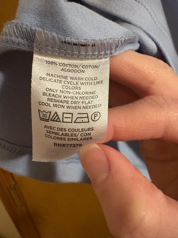 NWT Ann Taylor Placid Blue Crew Neck Tee - Image 3