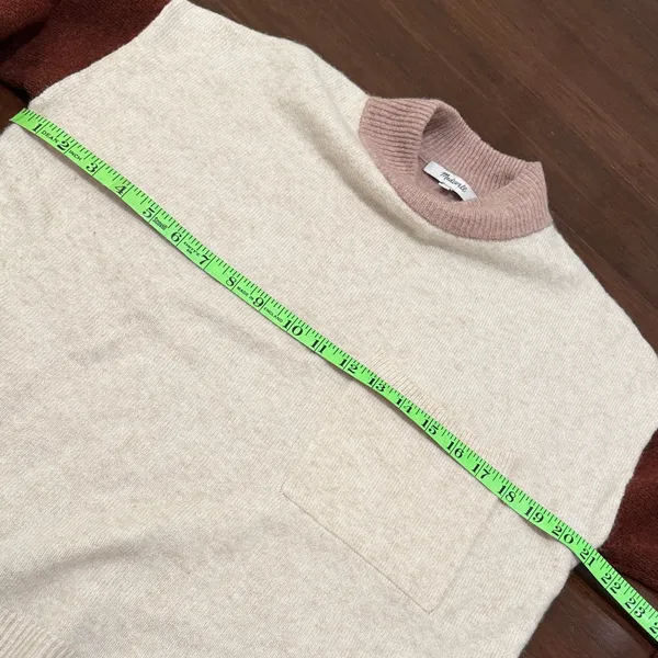 Madewell Wool Redmond Mockneck Pocket Sweater in Colorblock - Image 6