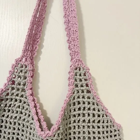 Crochet Mini Bag‎ Boho Handmade - Image 4