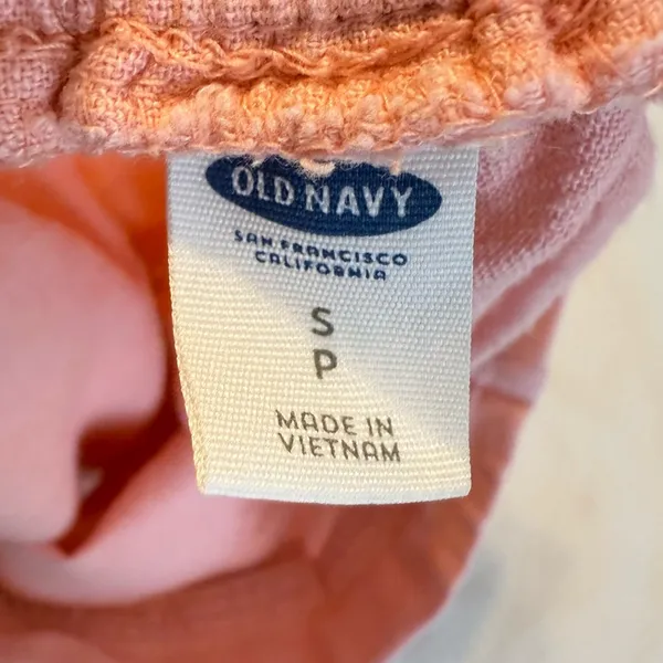 Old Navy Linen Blend Casual Pull On Shorts women’s size small 2.5” inseam Pastel - Image 5