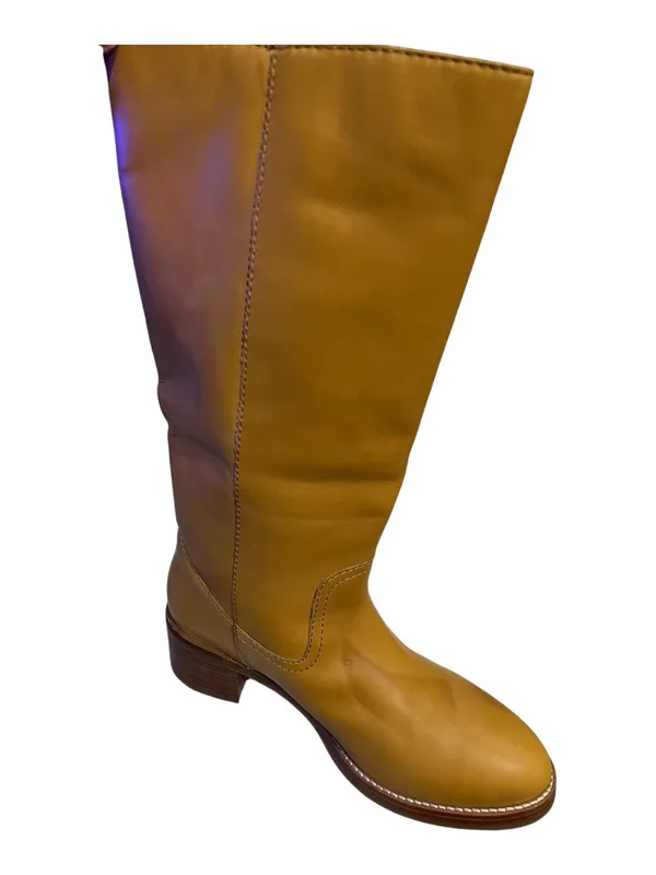 Frye Women’s Camryn Tall Campus Boots Size 9.5 M Banana Leather - Image 6