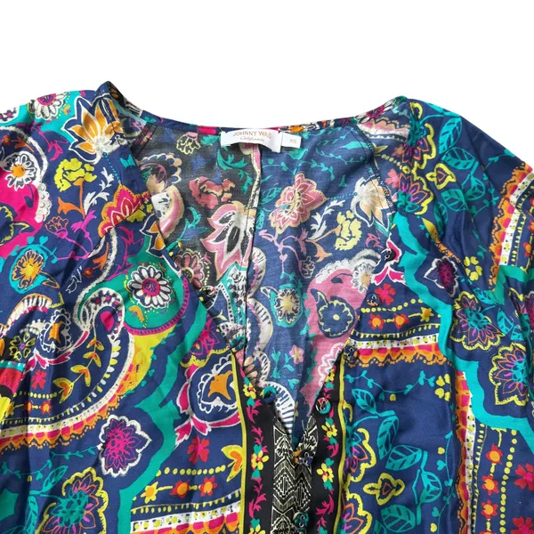 Johnny Was Multicolor Paisley Maxi Dress - Image 6