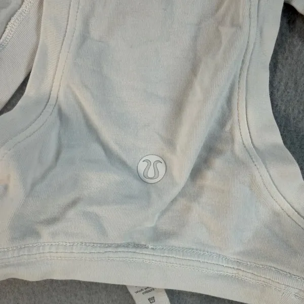 Lululemon Love Tank Top White Pima Cotton Racerback Size 4 - Image 5