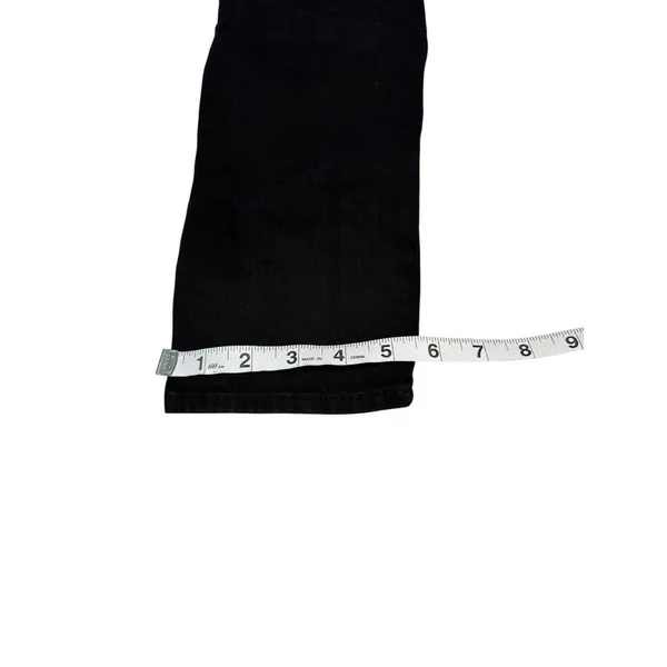 7 For All Mankind Black Raw Waist Belted Stretch Jeans Size 26 - Image 6