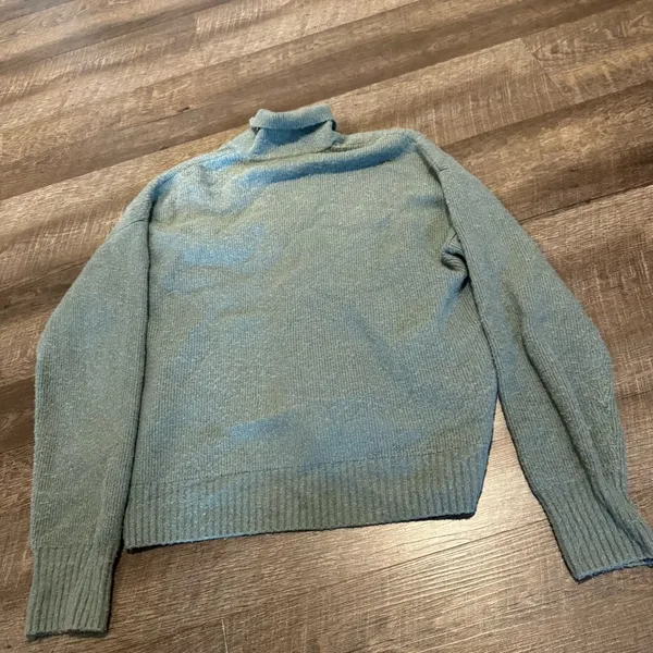 Abercrombie & Fitch Teal Collared Sweater - Image 5