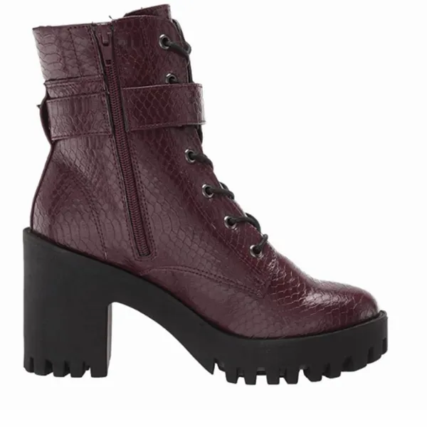 Madden Girl Women's Coco Fashion Boot size 7.5 burgundy - Image 2