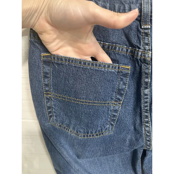 Vintage Ralph Lauren Kelly Cotton Denim Blue Jean 8 X 32 Studded RL Patch Y2K - Image 6
