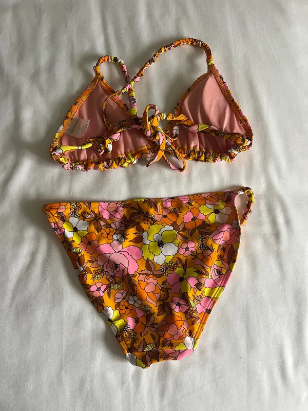 Target Orange Floral Bikini Set - Image 2