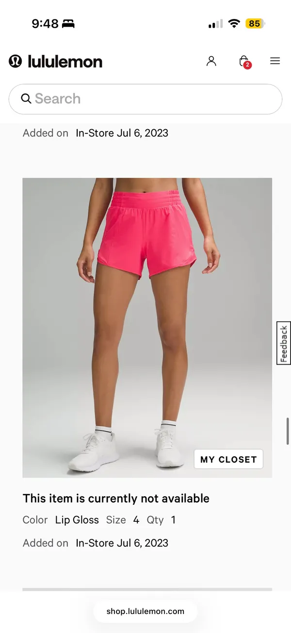Lululemon Hotty Hot 4" - Image 4