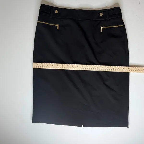 Calvin Klein Black Pencil‎ Skirt Size 8 Office Career Minimalist Capsule Classic - Image 11
