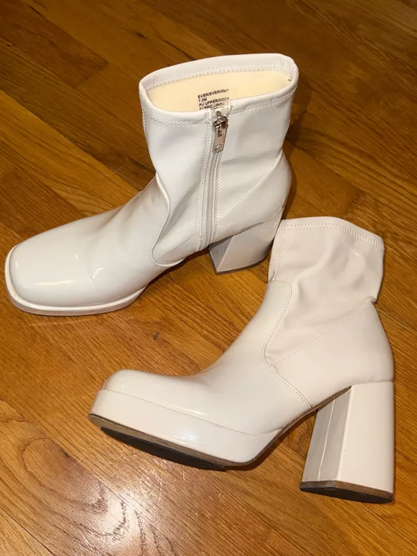 Steve Madden Patent Platform Ankle Boots - Image 3