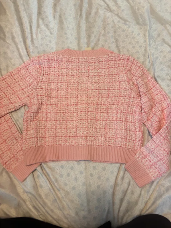 Francesca's NWT Lara Tweed Plaid cardigan and Mini Skirt set - Image 10