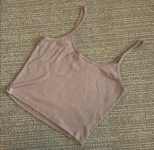 Taupe Crop Top - Image 2