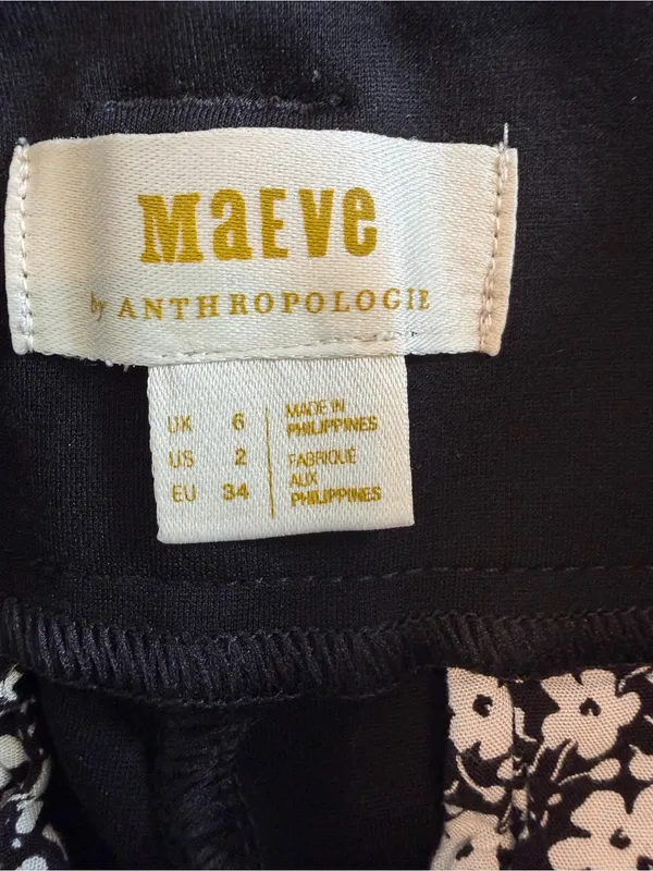 Anthropologie Maeve The Naomi Ponte Wide-Leg Flare Pants 2 Petite - Image 5