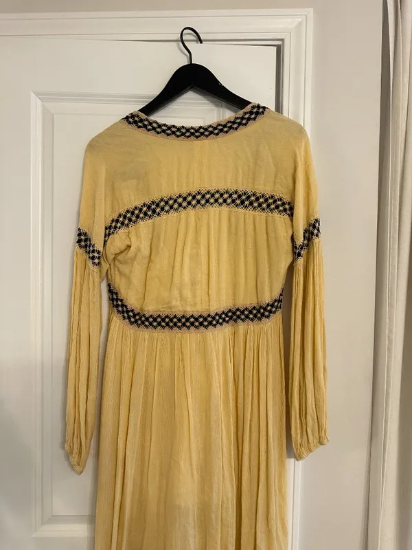 RAGA Montana Plunge Maxi Dress in Light Yellow Size Small - Image 7
