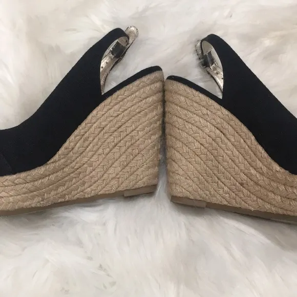 Me too black canvas wedges - Image 4