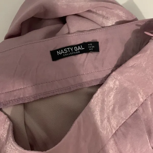Nasty Gal Asymmetric satin skirt - Image 2