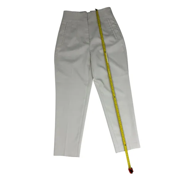 ZARA Cream Straight Leg Pants Size S Gently Used - Image 6