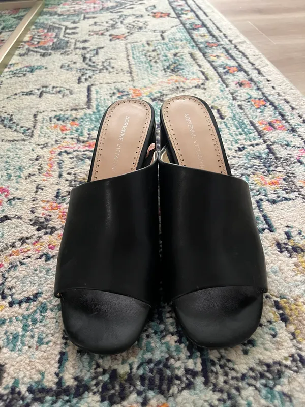 Adrienne Vittadini Black Mules - Image 2
