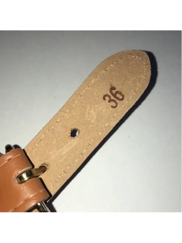 Canvas Stripe Belt with Tan Leather Accents - Image 4