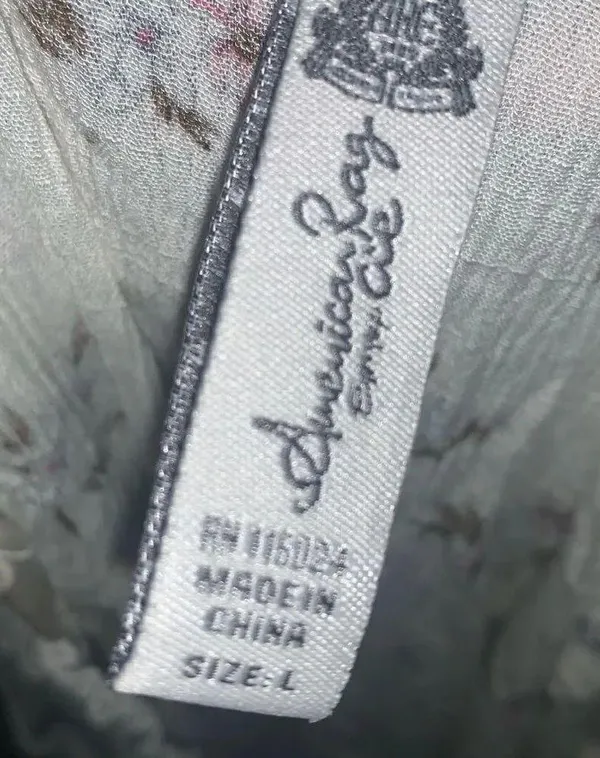 American Rag Juniors'' Floral Faux Wrap Dress Ivory Size Large - Image 3