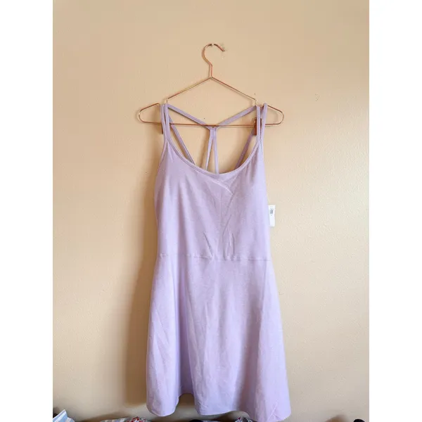 Old Navy Exercise Dress Women XL Purple PowerSoft Strappy Back Athletic Tennis‎ - Image 5