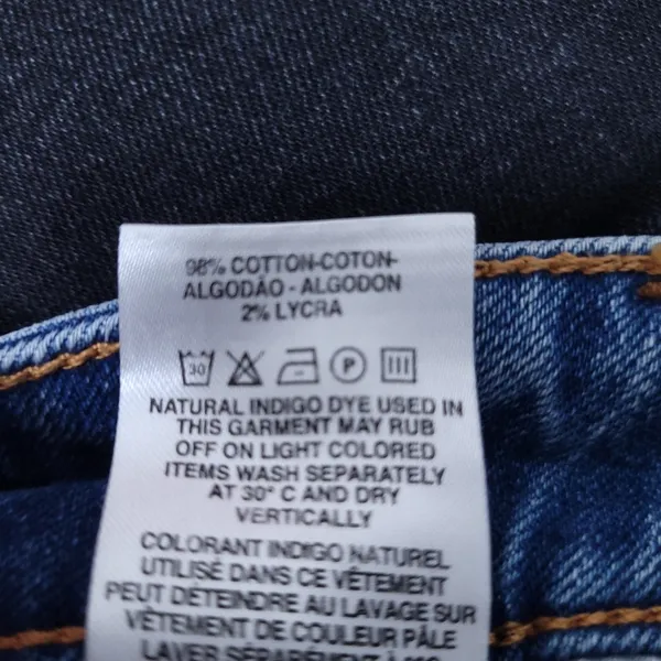 Warp + Weft Distressed Button Fly Cigarette Jeans |CDG Paris Size 25x26 - Image 12