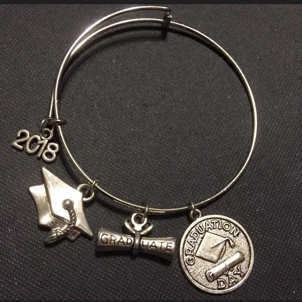 2018 Silver Graduation Charm Bracelet - Image 3