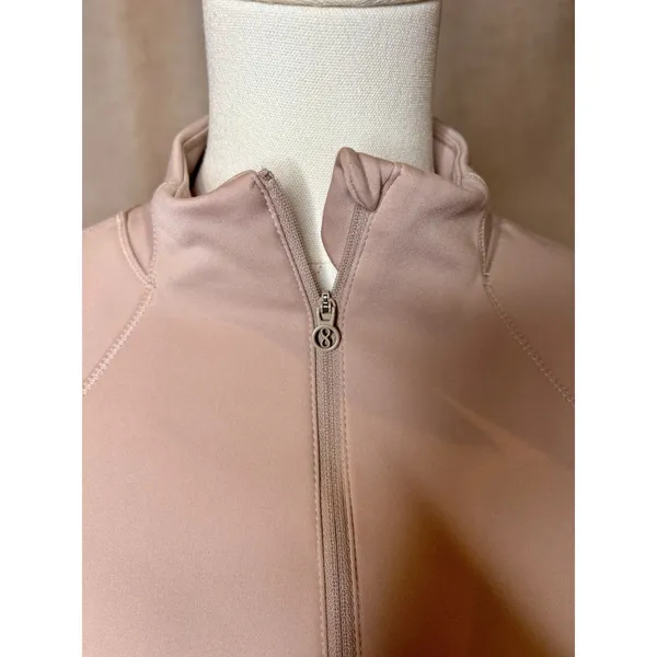 Layer 8 Pink Quarter Zip Athletic Pullover Large Activewear Top - Image 5