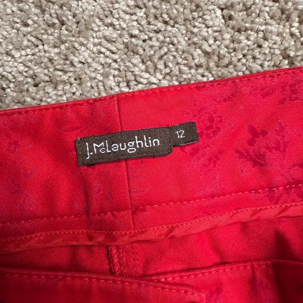 J. McLaughlin Felicity‎ Velveteen Red Jeans - Image 3