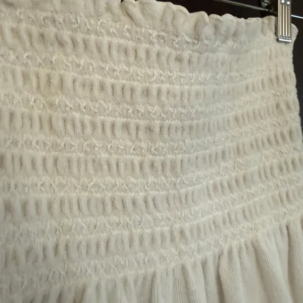 JUICY COUTURE U2K Vintage Smocked Velour Terry Cloth Strapless Dress | Medium - Image 3