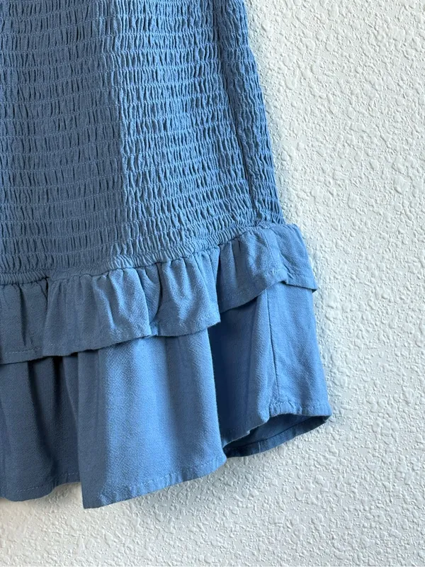 American Eagle Smocked Ruffle Hem Dress - Image 4